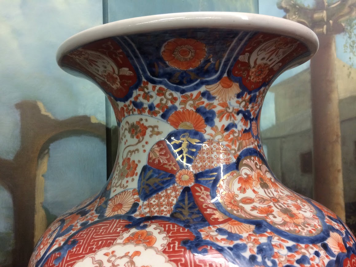 Antique Imari Vase, Meiji Period Floor Vase - Image 4