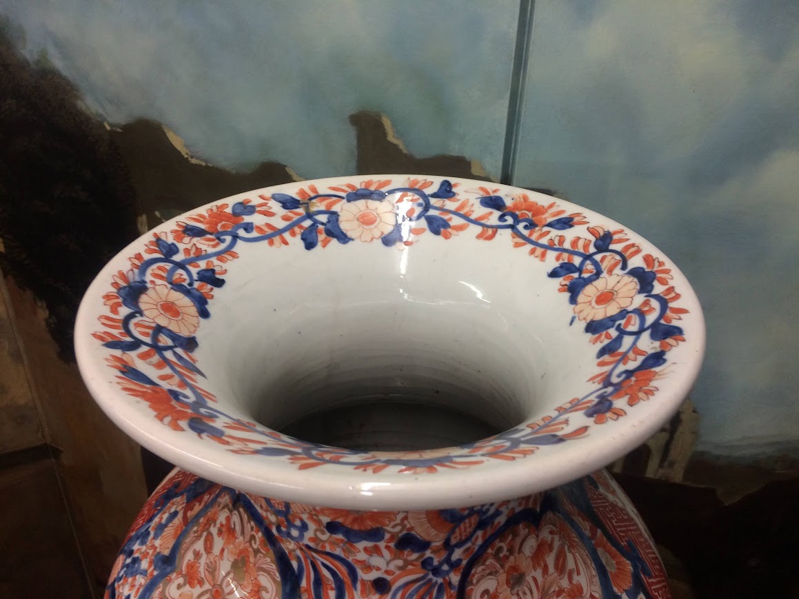 Antique Imari Vase, Meiji Period Floor Vase - Image 8