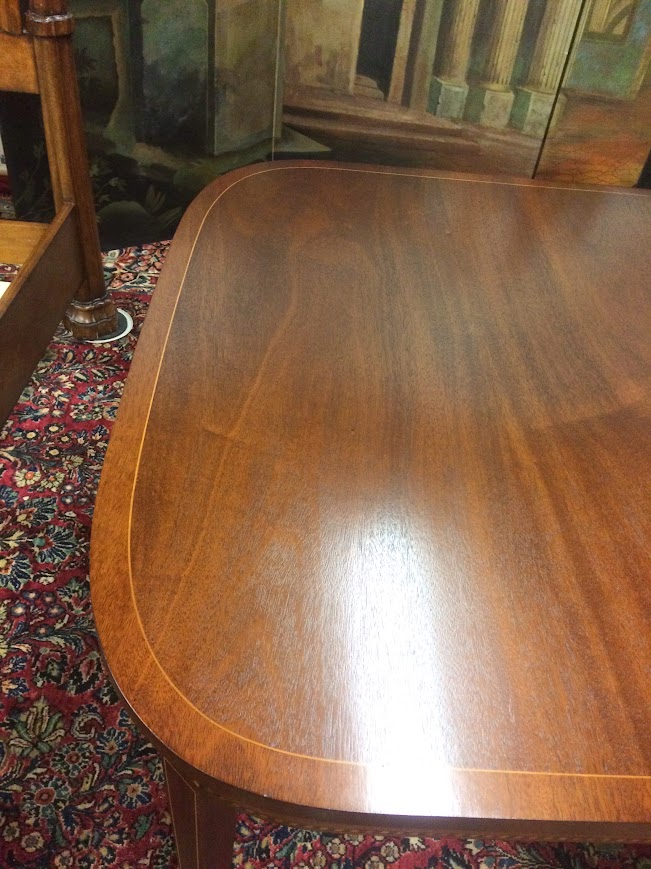 Potthast Dining Table, Inlaid Federal Revival Table - Image 12