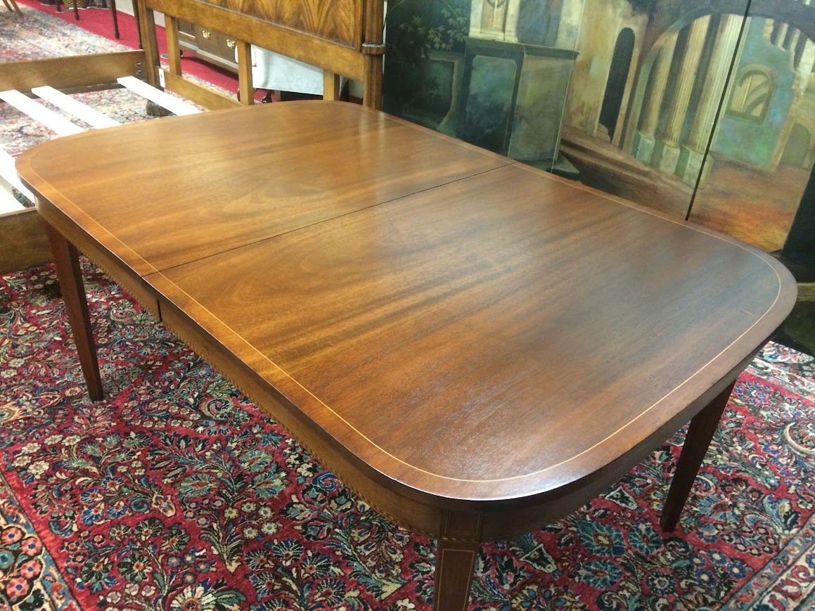Potthast Dining Table, Inlaid Federal Revival Table - Image 5
