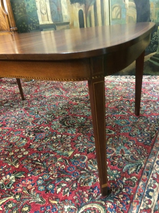 Potthast Dining Table, Inlaid Federal Revival Table - Image 6