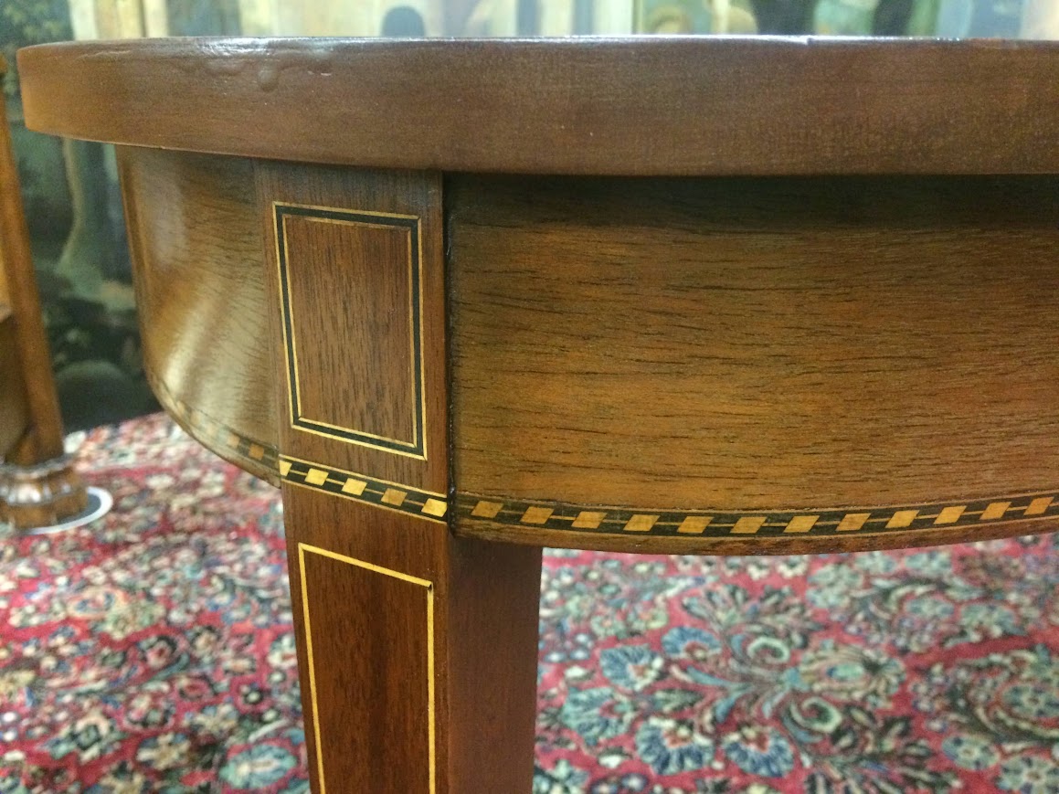 Potthast Dining Table, Inlaid Federal Revival Table - Image 8