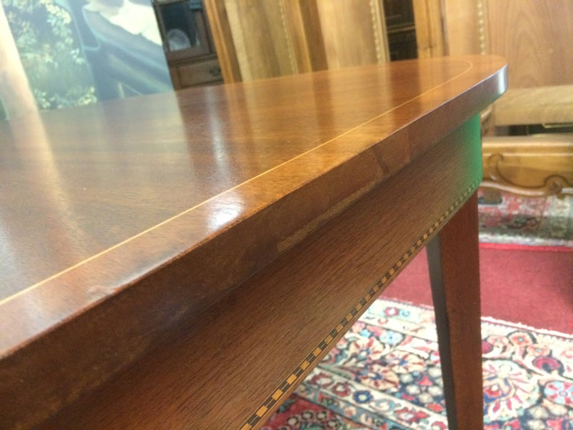 Potthast Dining Table, Inlaid Federal Revival Table - Image 9