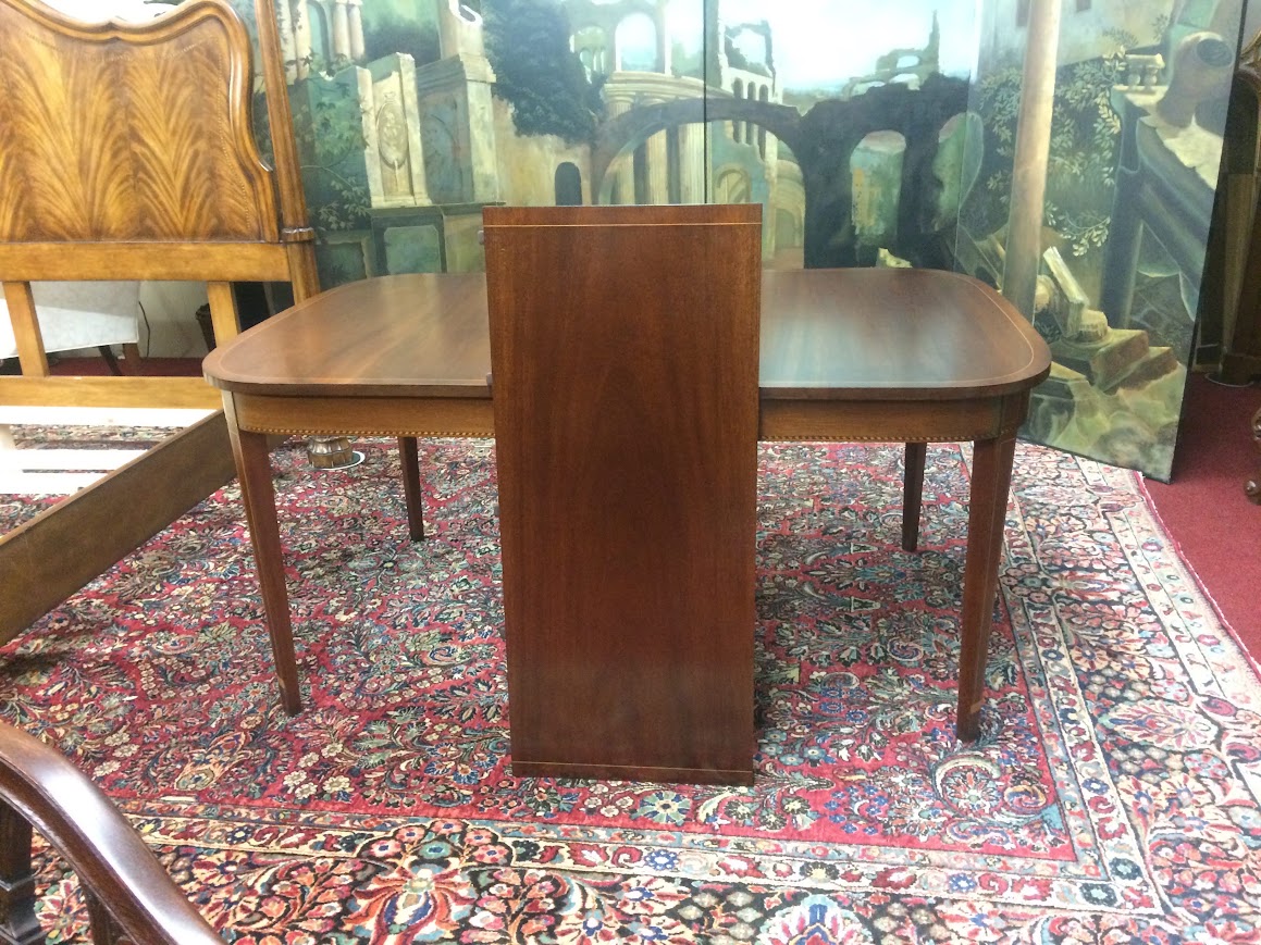 Potthast Dining Table, Inlaid Federal Revival Table - Image 10