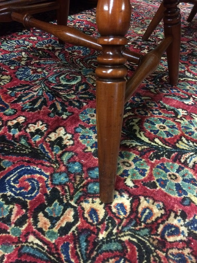 Vintage Windsor Chairs, Cherry Dining Chairs, Set of Four - Image 9