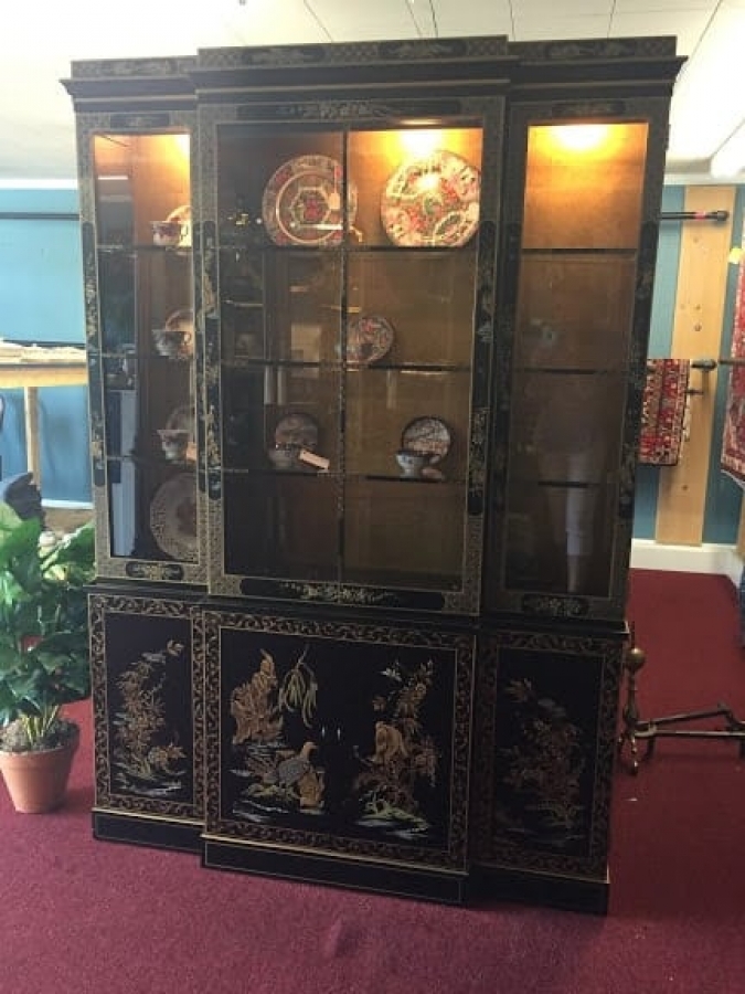 Drexel Oriental Style China Cabinet Bohemian S